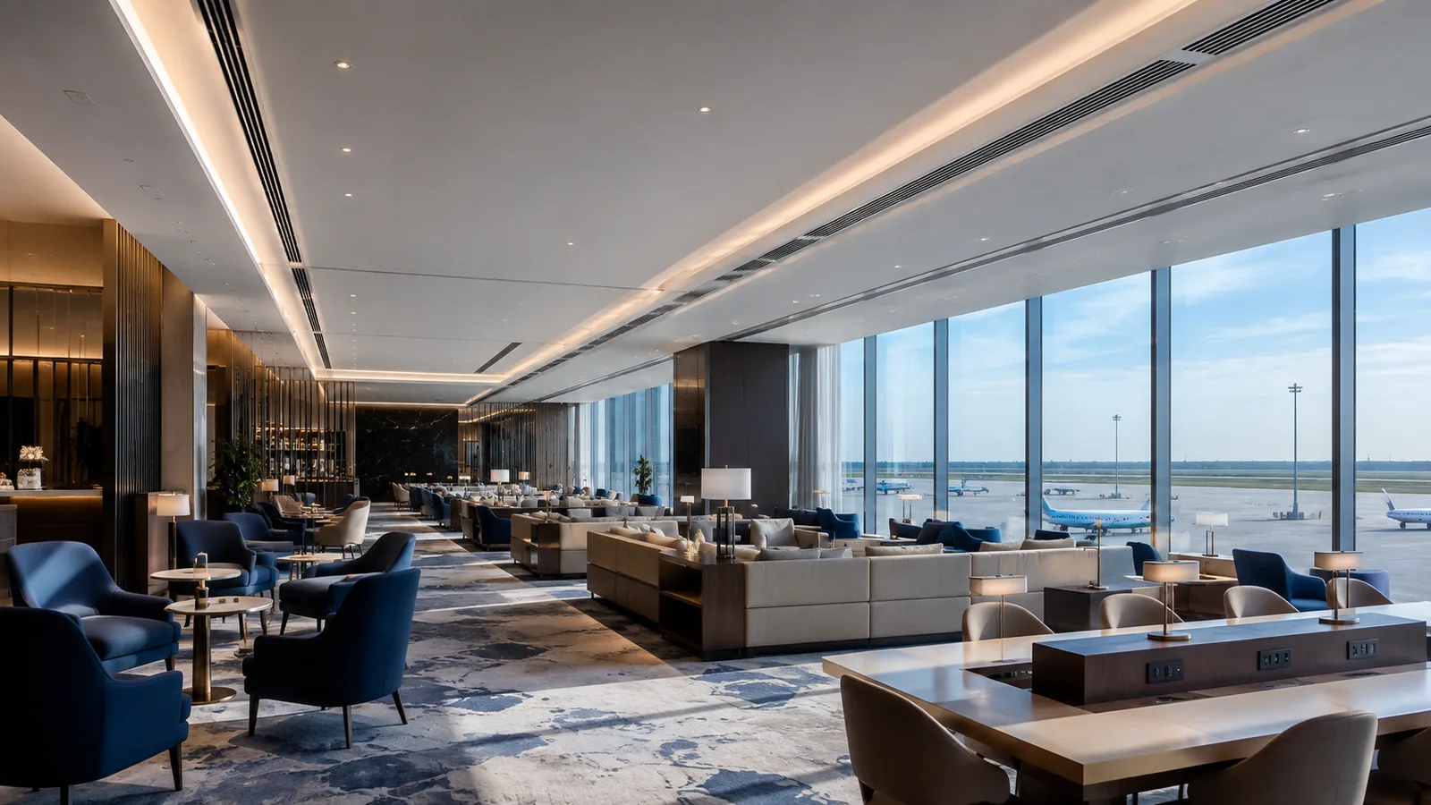 Airport lounge HVAC