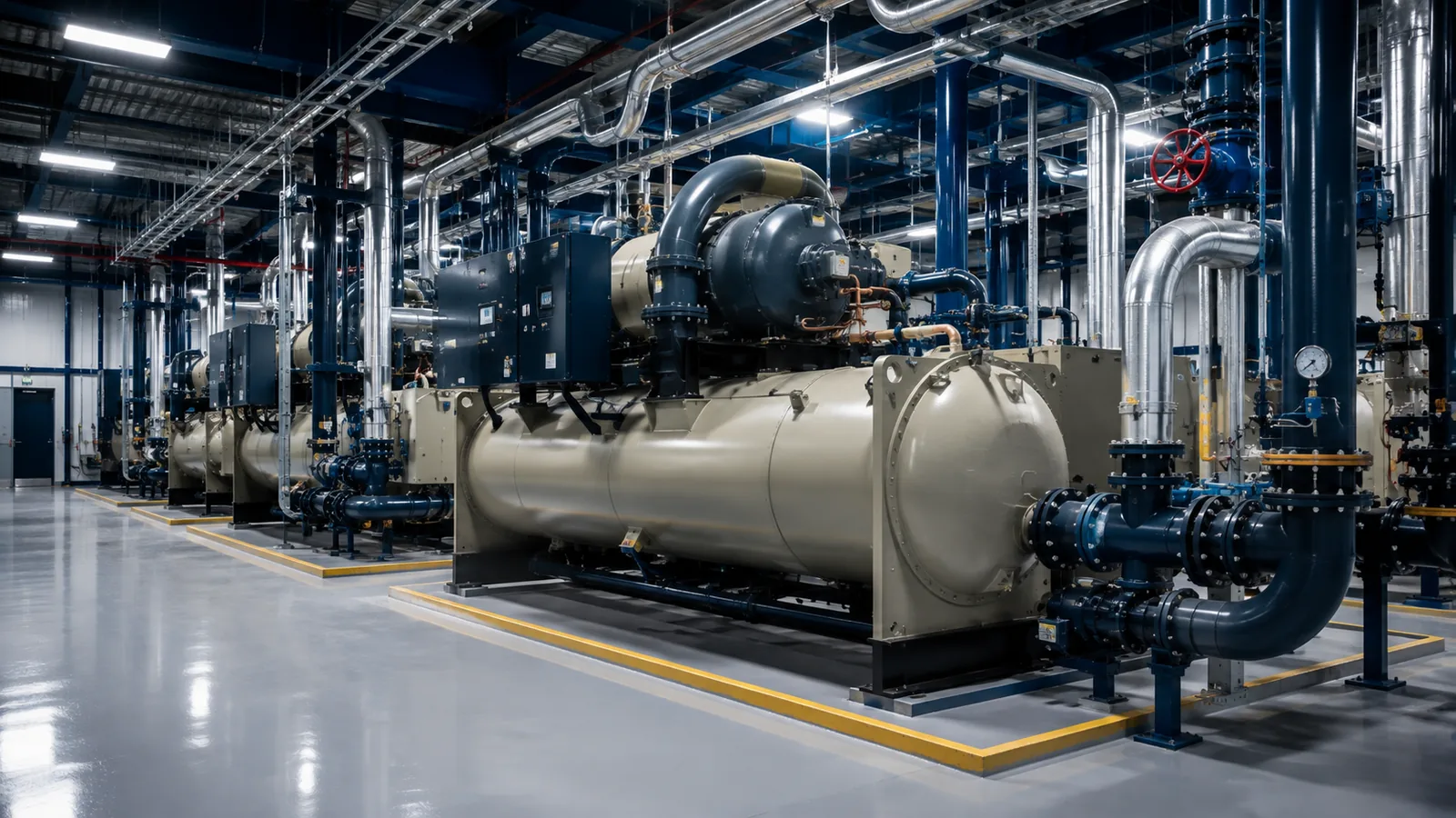 GreyNova chiller plant room HVAC installation
